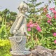 30"Oliver" Hand-Painted Magnesium Fairy Statue with Planter