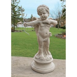 Cherub Cupid Message of Love Statue Garden Or Patio