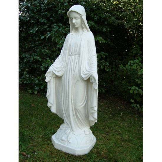 Virgin Mary 118cm Marble Resin Garden Statue