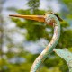 55" Green-Grey Iron Heron Statues