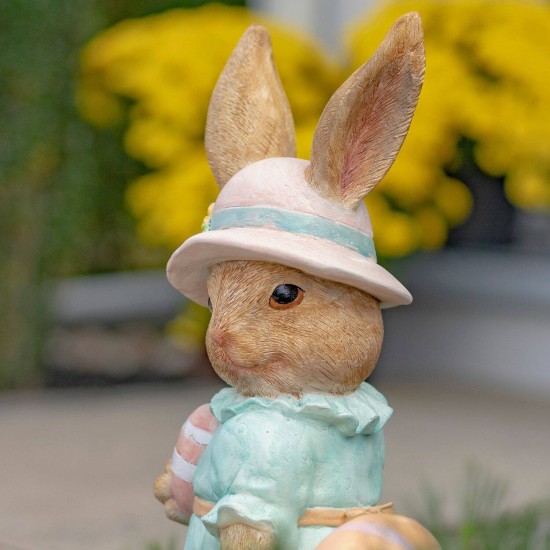 24"Anna Mae" Easter Bunny Garden Statue