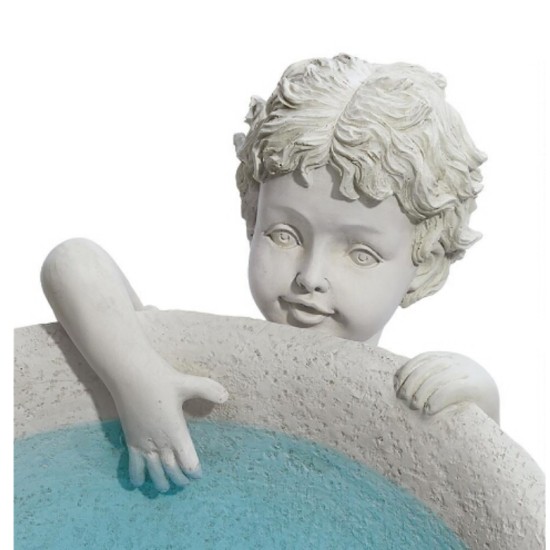 Summer Time Sculptural Birdbath Garden Statue