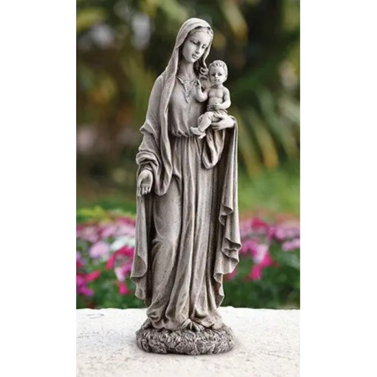 Madonna Our Lady of Grace With Jesus Garden Statue  23