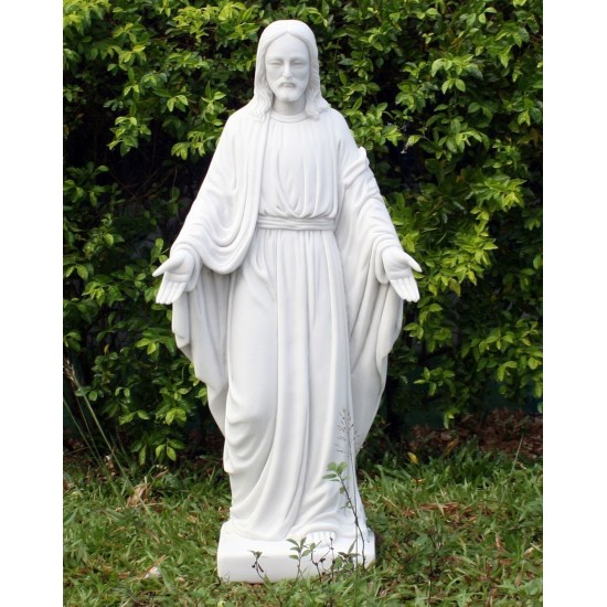 Jesus 80cm Marble Resin Garden Statue