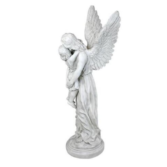 Heavens Guardian Angel Garden Memorial Statue Large 38 Inch Tall