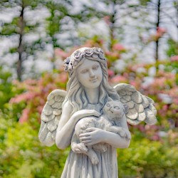 39" Hand-Painted Magnesium Angel Statue – Nicole