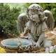 Sweet Angel Solar Bird Bath Garden Statue