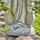36" Hand-Painted Virgin Mary Statue – Antique Finish