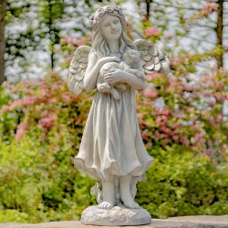 39" Hand-Painted Magnesium Angel Statue – Nicole