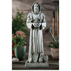Saint Fiacre Garden Statue 24 Inch Tall