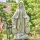 36" Hand-Painted Virgin Mary Statue – Antique Finish