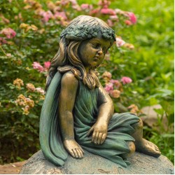 25.5"Iris" Bohemian Fairy Garden Statue
