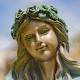 39" Hand-Painted Magnesium Angel Statue – Nicole with Cat
