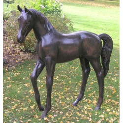 Standing Foal Bronze Metal Garden Statue