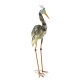 30 Inch Tall Set of 2 Iron Heron Garden Statues