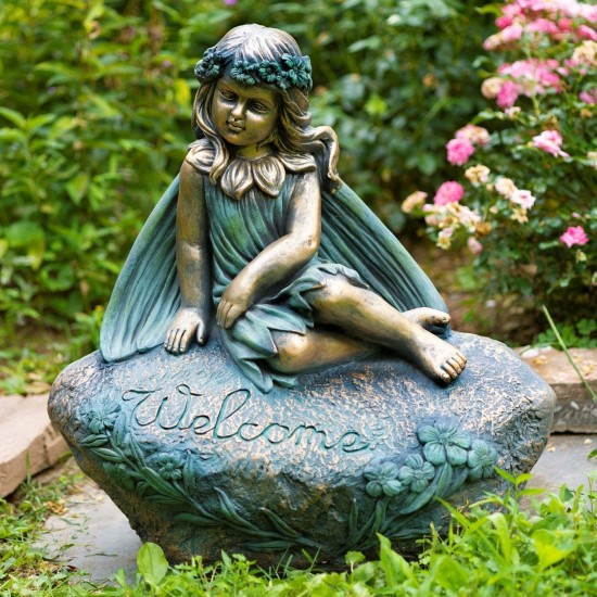 25.5"Iris" Bohemian Fairy Garden Statue