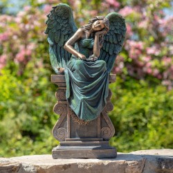 30.7"Nicole Alyse" Hand-Painted Magnesium Angel Statue