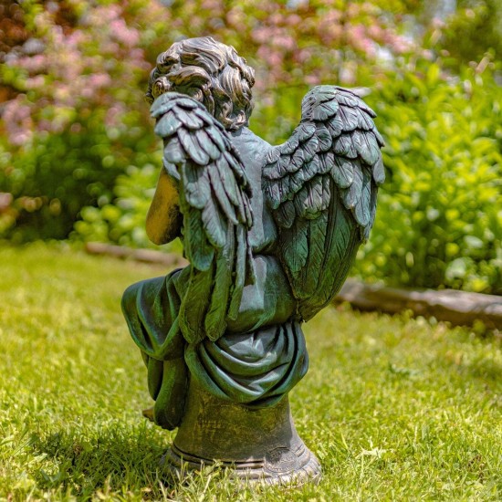 28"Evie" Hand-Painted Magnesium Angel Statue