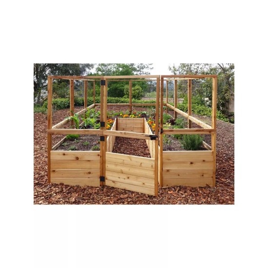 Garden in a Box with Deer Fence, 8' x 12'