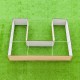 17'' Tall Rectangle Large U Shaped Raised Garden Bed