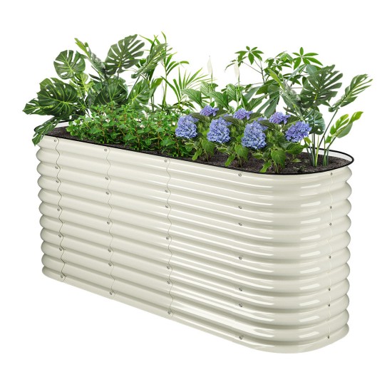 32'' Tall 6.5'x2' Metal Raised Garden Beds (6 in 1)