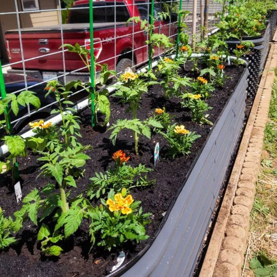 17'' Tall 6.5x2 Metal Raised Garden Beds (6 in 1)