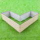 17'' Tall Rectangle Large L Shaped Raised Garden Bed