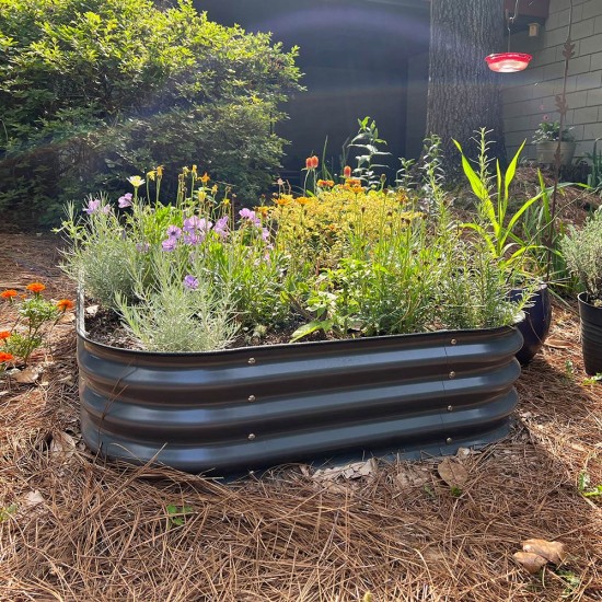 11'' Tall 6.5'x2' Metal Raised Garden Beds (6 in 1)