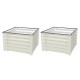 17" Tall Square Metal Raised Garden Beds - Twin Pack