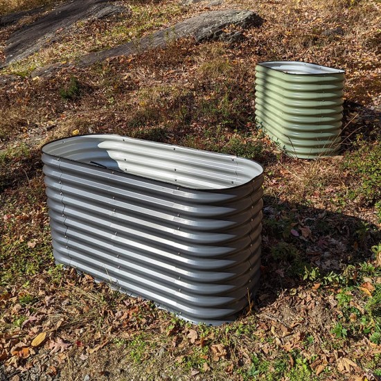 32'' Tall 5x2 Metal Raised Garden Beds (4 in 1)