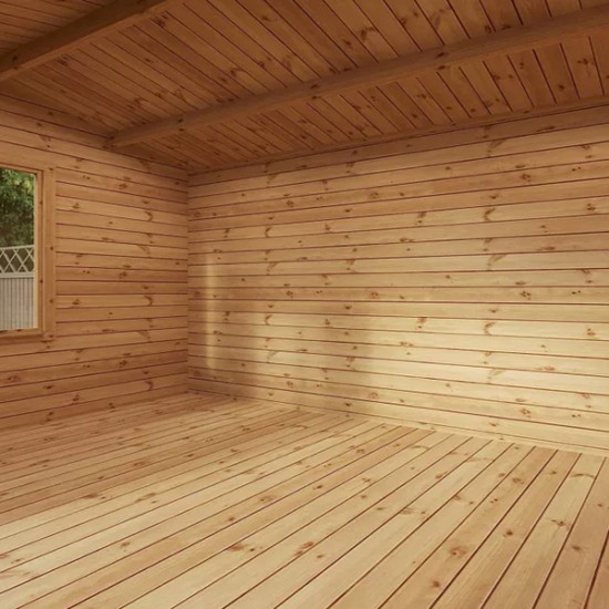 【Home&Garden】【BS】Mercia 4M x 3m Grizedale Log Cabin -- 19mm