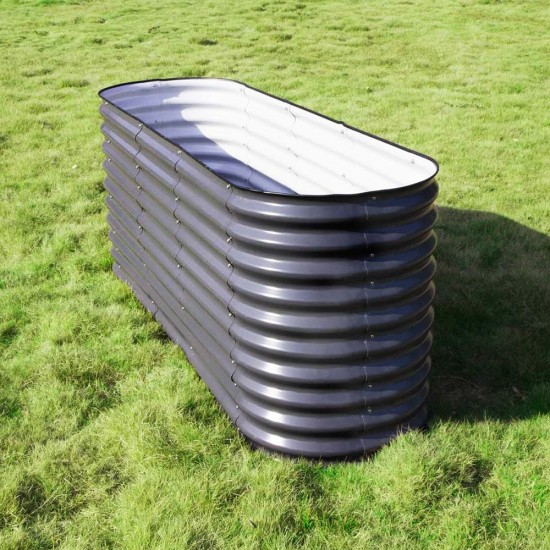 32'' Tall 6.5'x2' Metal Raised Garden Beds (6 in 1)