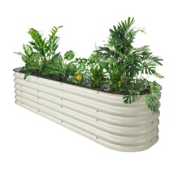 17'' Tall 6.5x2 Metal Raised Garden Beds (6 in 1)
