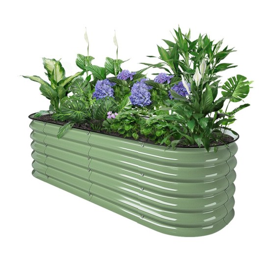 17" Tall 5'x2' Metal Raised Garden Beds (4 in 1)