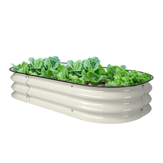 8'' Tall 3.5'x2' Metal Raised Garden Beds (2 in 1)