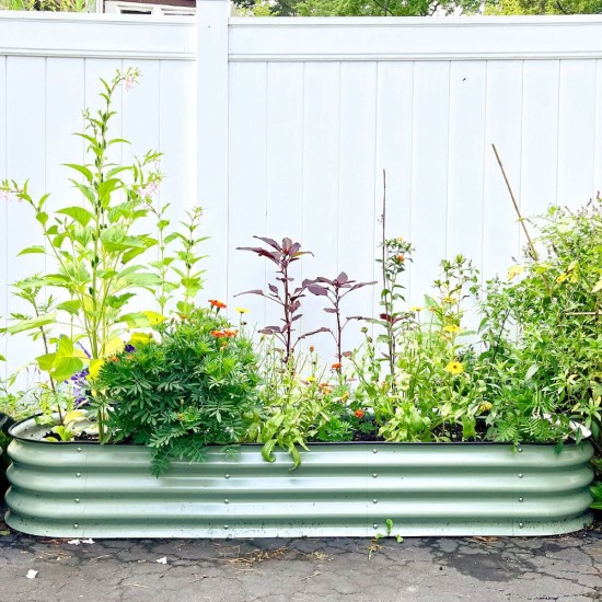 11'' Tall 6.5'x2' Metal Raised Garden Beds (6 in 1)