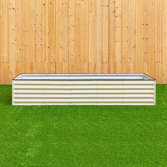 17"Tall 8x2 Rectangle Metal Raised Garden Beds (9 in 1)
