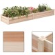 Wooden Raised Garden Bed, Outdoor Garden Bed Planter Box Garden Planters for Vegetables, Flowers, Herbs, 91.5