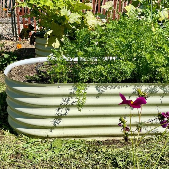 17" Tall 5'x2' Metal Raised Garden Beds (4 in 1)