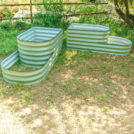 17'' Tall Tiered Metal Raised Garden Beds
