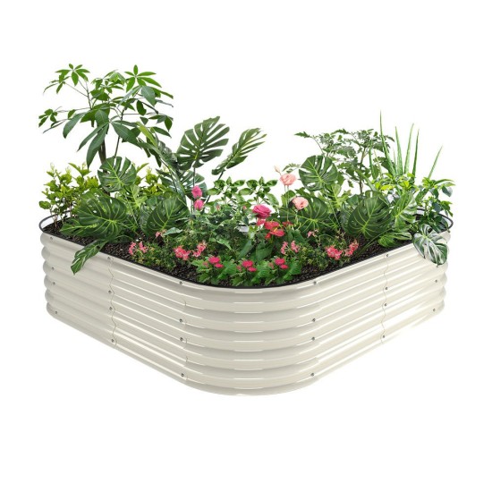17" Tall Heart-shaped Metal Raised Garden Beds