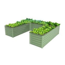 17'' Tall Rectangle Large U Shaped Raised Garden Bed