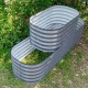 32'' Tall Double Terraced Metal Raised Garden Beds