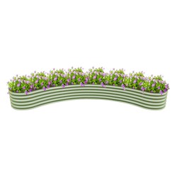 17'' Tall New Moon Shaped Raised Garden Bed