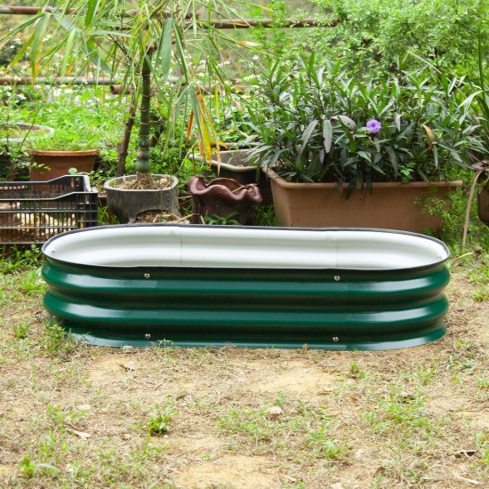 8'' Tall 3.5'x2' Metal Raised Garden Beds (2 in 1)