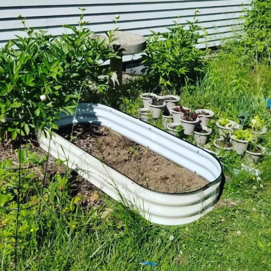 8'' Tall 5'x2' Metal Raised Garden Beds (4 in 1)