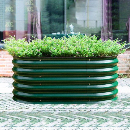 17"Tall 3.5'x2' Metal Raised Garden Beds (2 in 1)