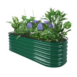17" Tall 5'x2' Metal Raised Garden Beds (4 in 1)