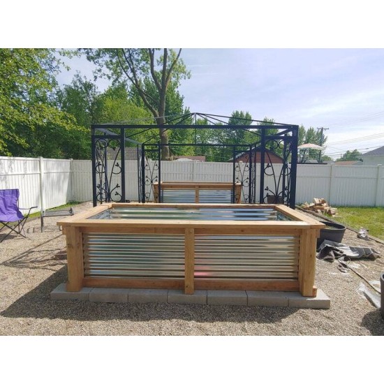 Vegeta Corrugated Metal Raised Garden Bed