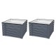 17" Tall Square Metal Raised Garden Beds - Twin Pack